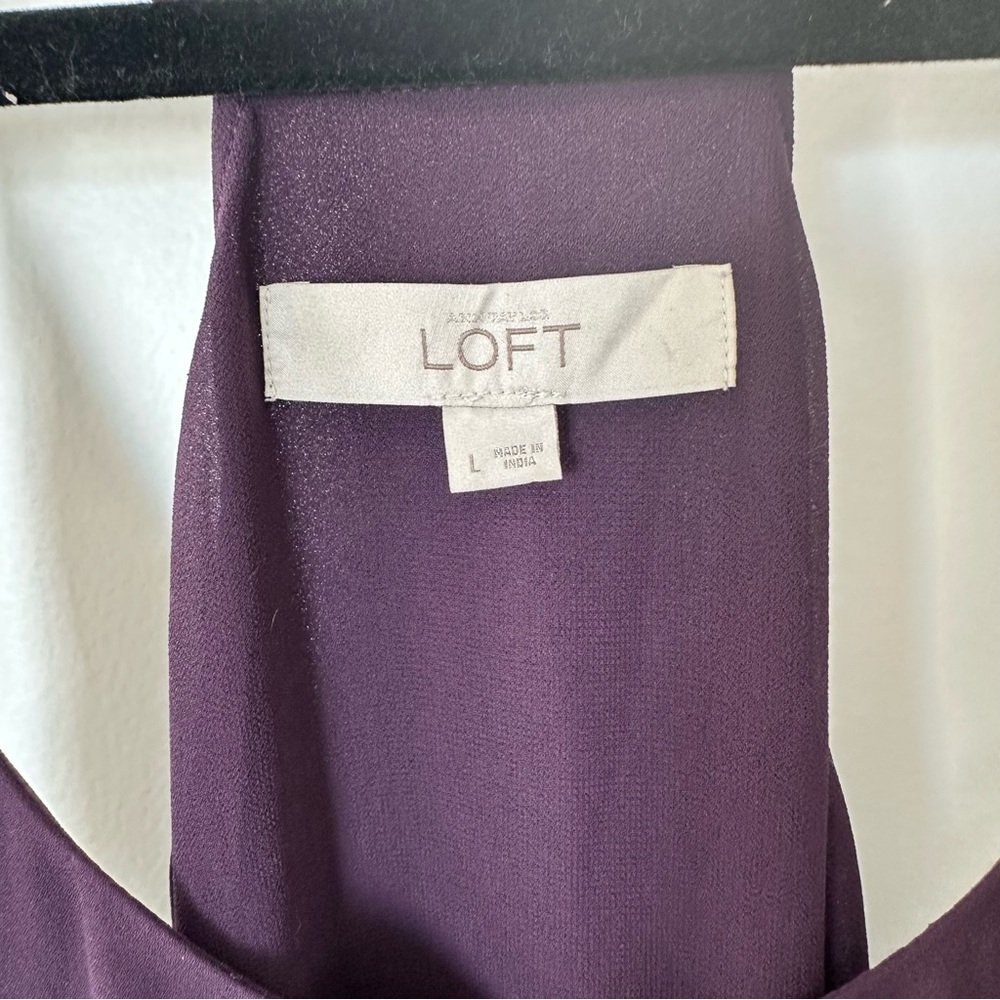 LOFT Purple Sleeveless Dress - Picture 3 of 6